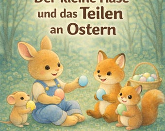 Kamishibai Easter story for kindergarten, Easter, morning circle ideas, story about friendship and sharing, instant download
