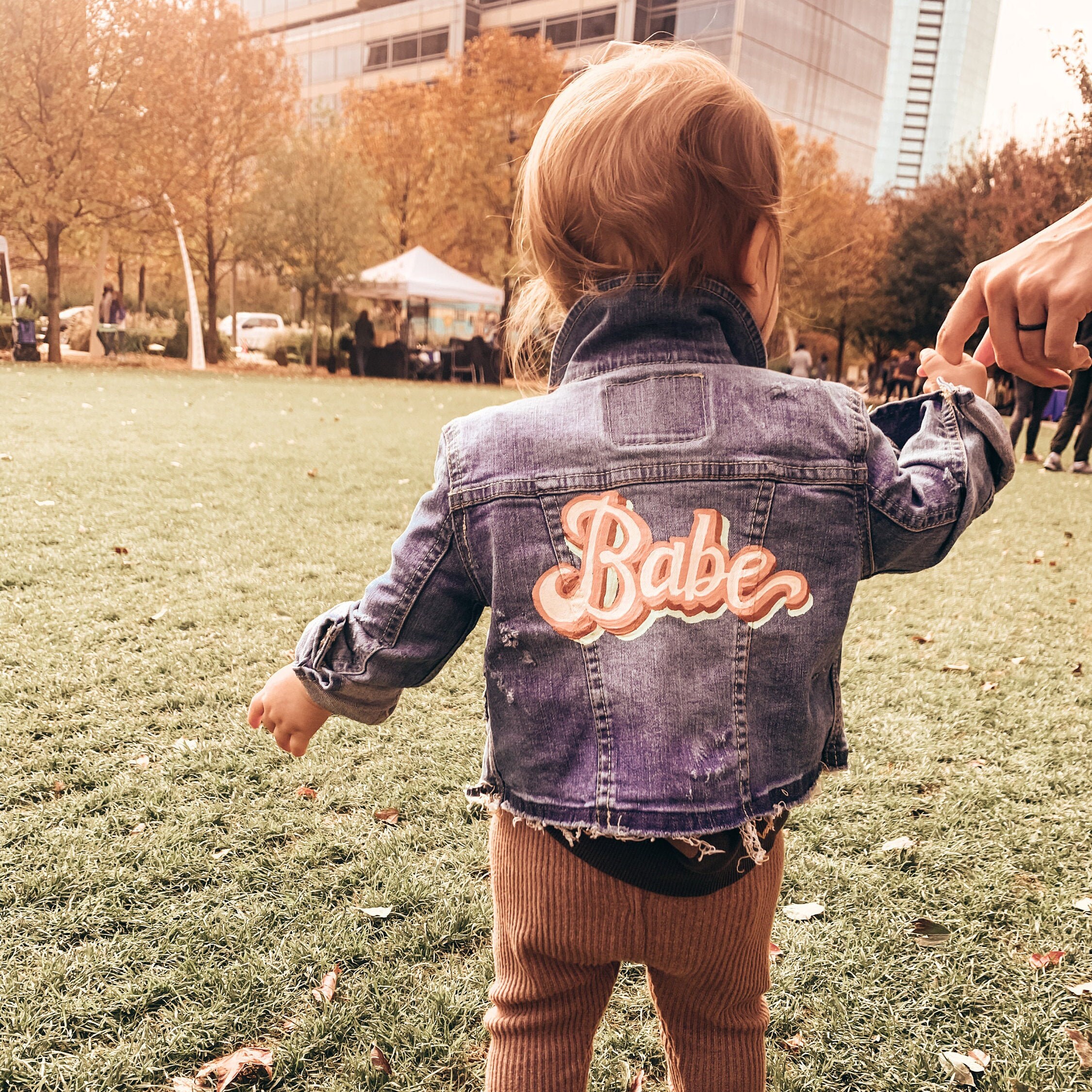 Custom Baby/toddler Denim Jacket, Hand-painted! - Etsy