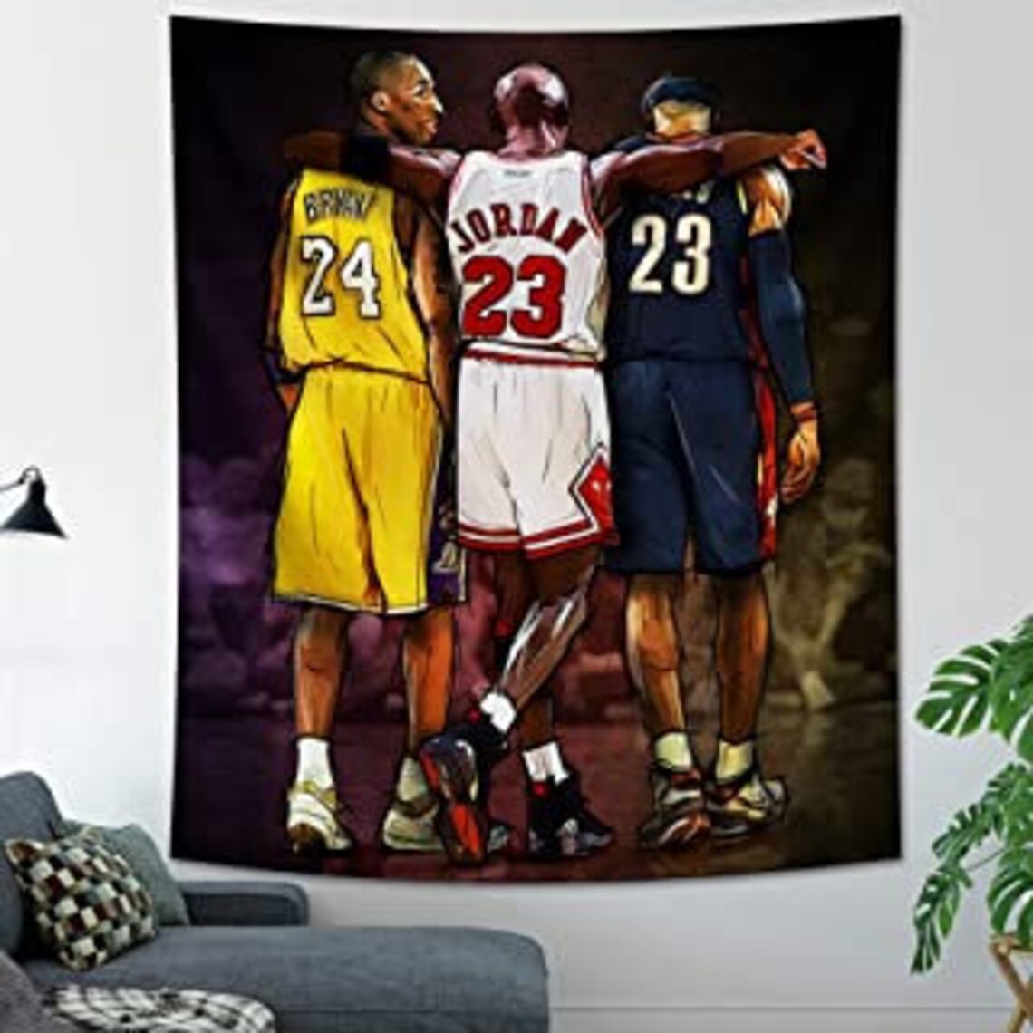 Basketball Michael Jordan Tapestry Sport Tapestry Wall Decor Etsy