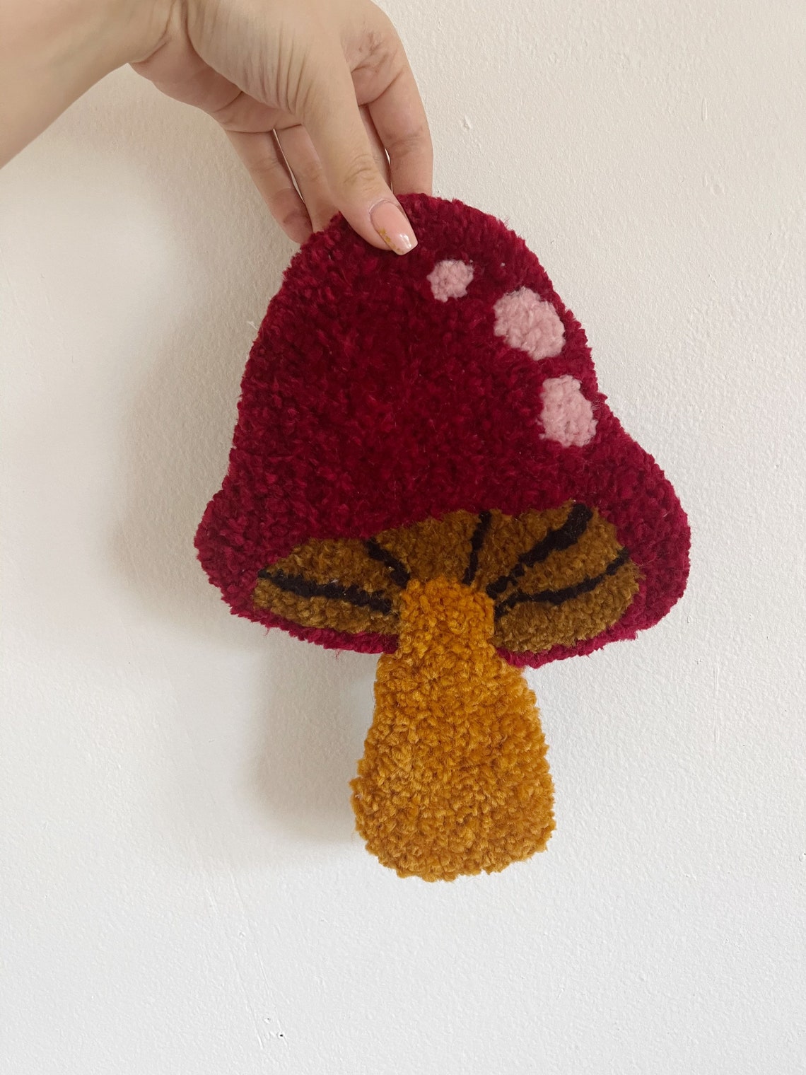 Mini Mushroom Rug / Tufted Rug / Tufted Wall Hanging Etsy Denmark