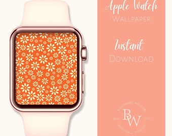 APPLE WATCH WALLPAPER Daisy Flower / Apple Watch Zubehör | iwatch Wallpaper | digitale Tapete Apple Watch | Smart Watch Tapete Gesicht