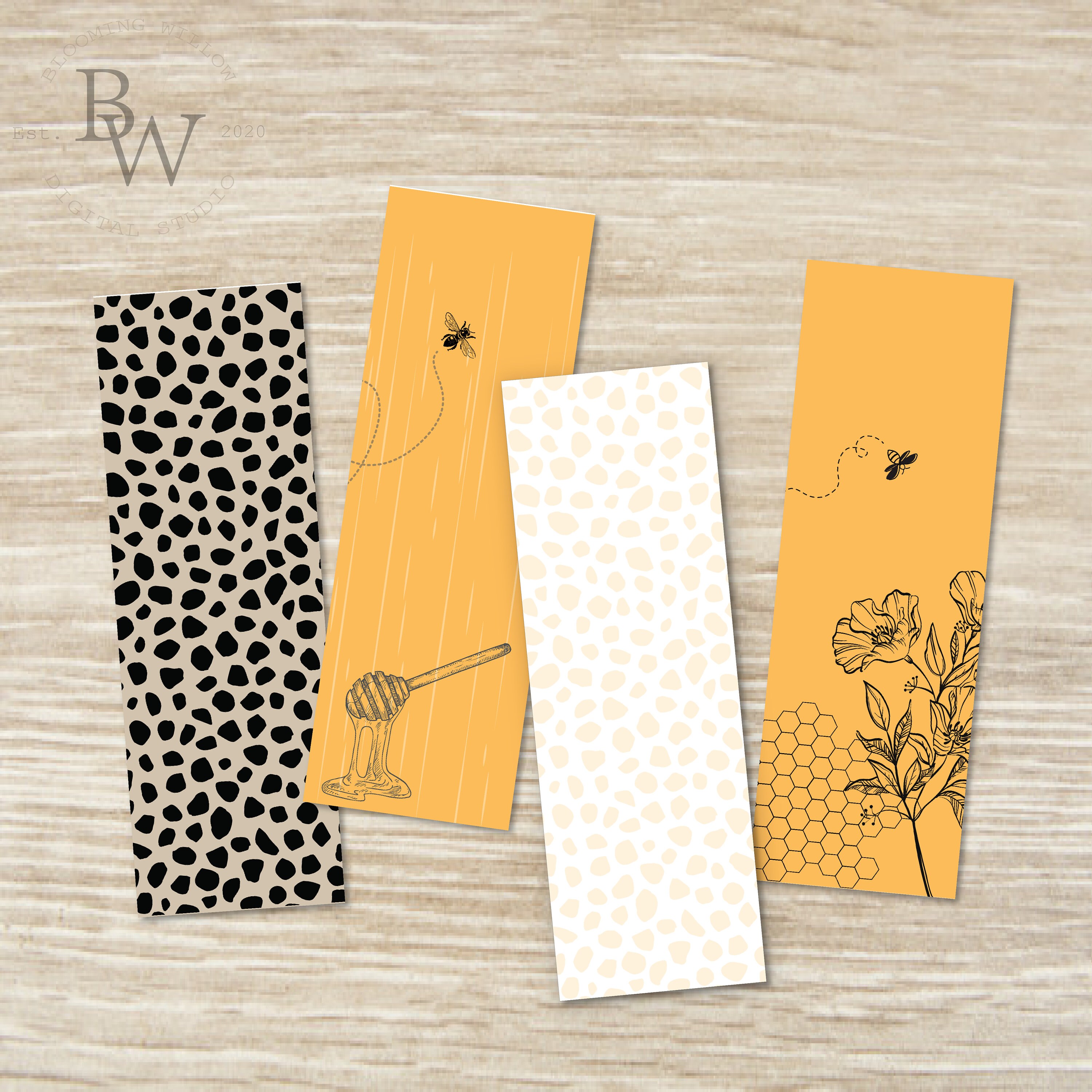 Printable Bookmarks Assorted Set of 4 Instant Download - Etsy