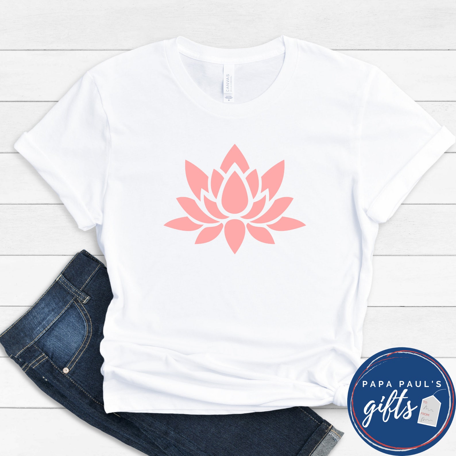 Lotus Flower TShirt Lotus Shirt Lotus Pattern Tee Etsy