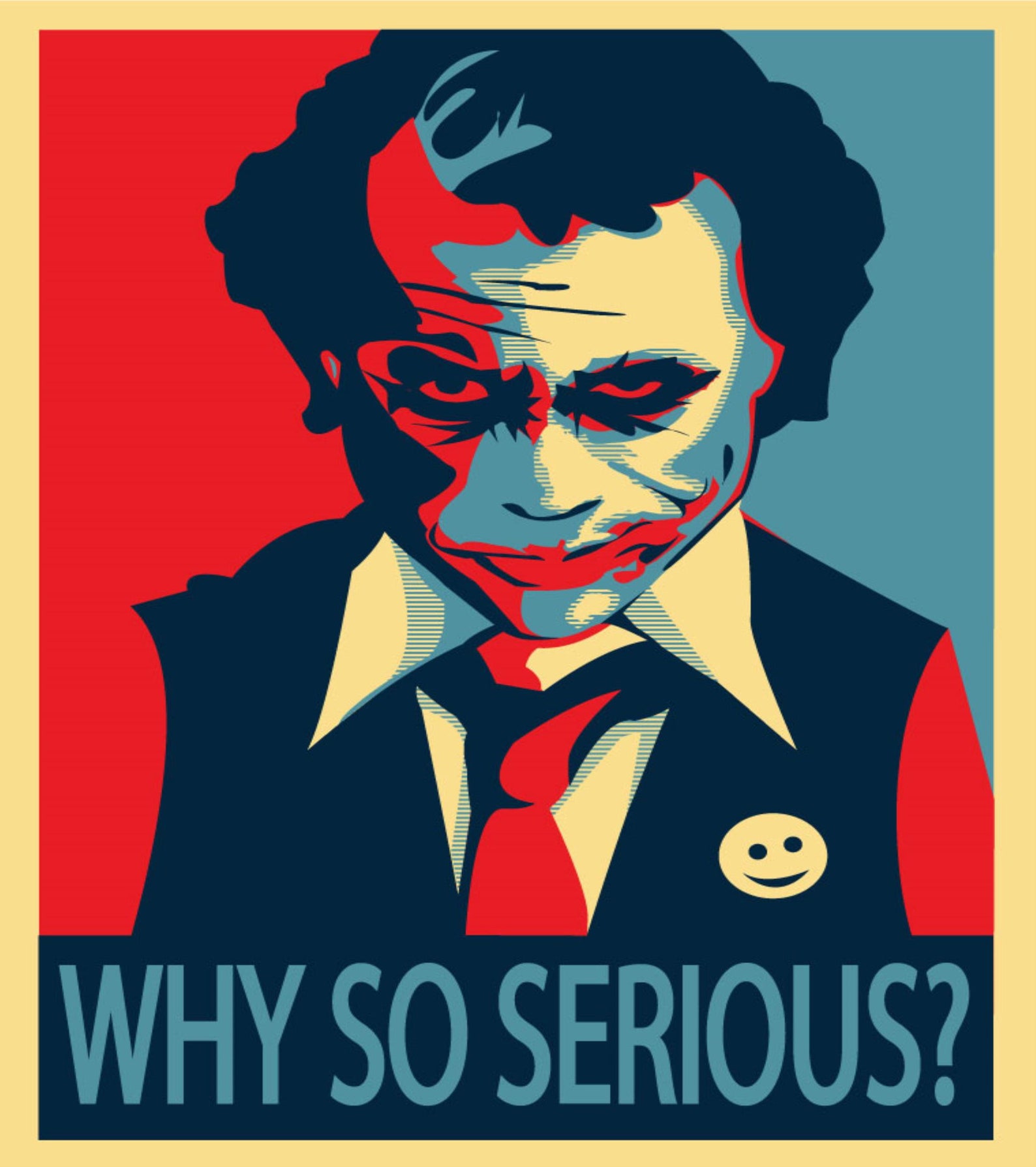 Why so serious Joker Vintage Poster Joker Poster Vintage Etsy