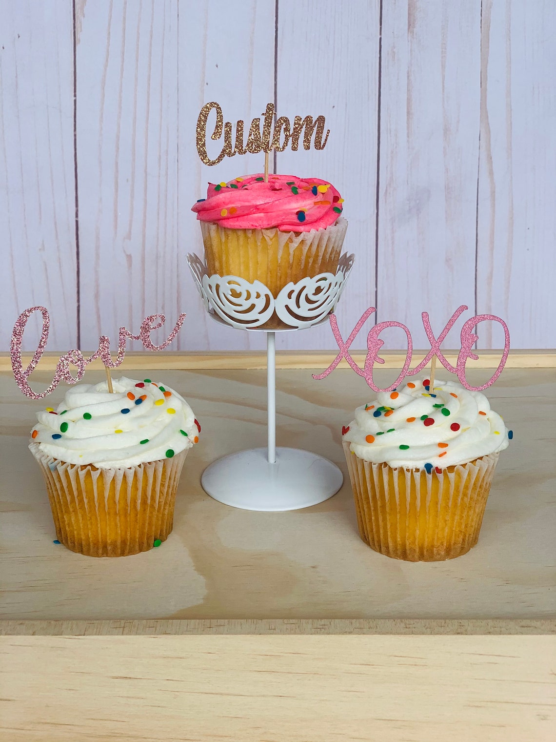 Cupcake Toppers/ Custom Cupcake Topper/ Personalized Cupcake Etsy