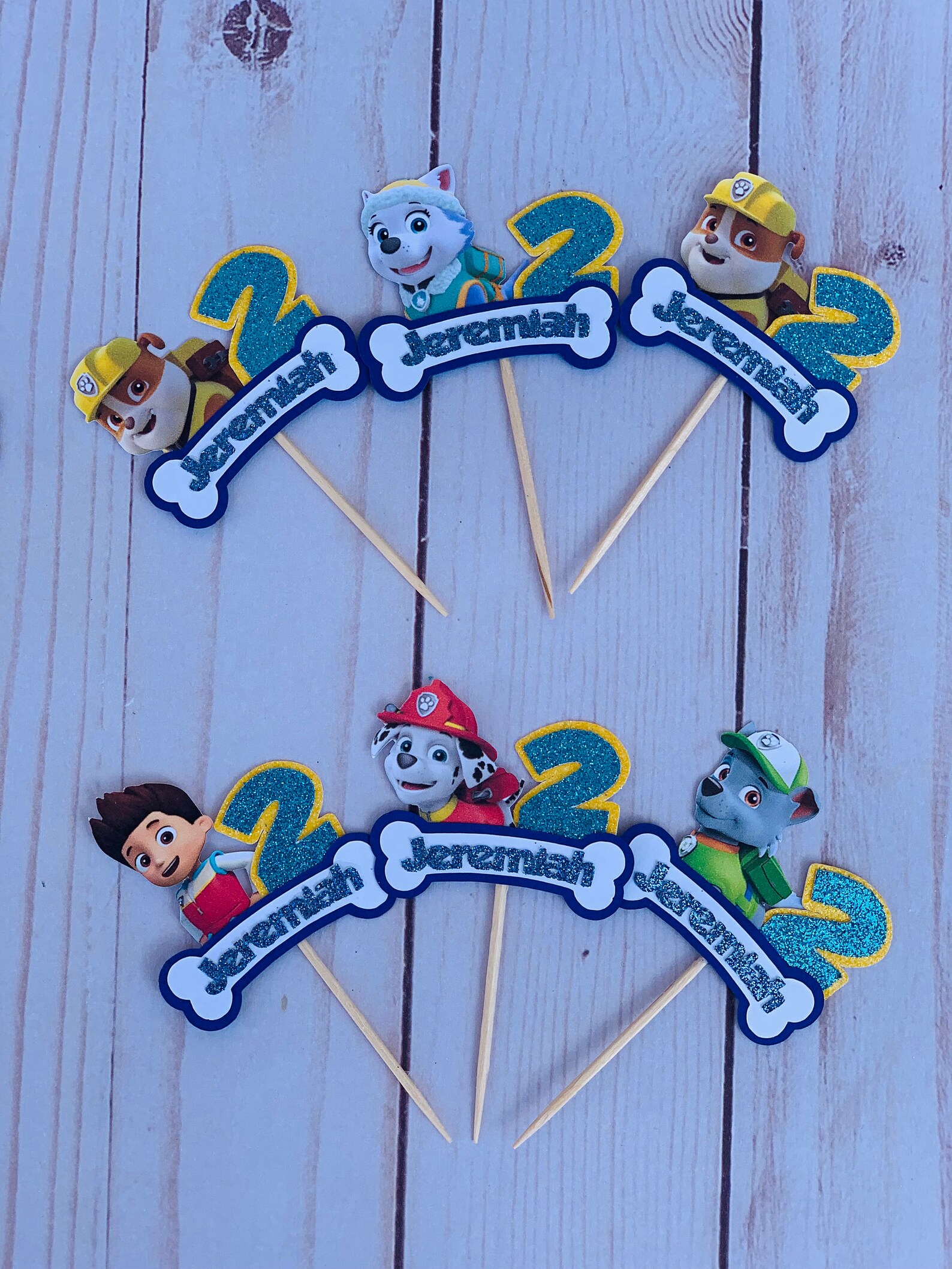 Paw Patrol Cake Topper/ Paw Patrol Cupcake Toppers/ Paw Patrol Etsy