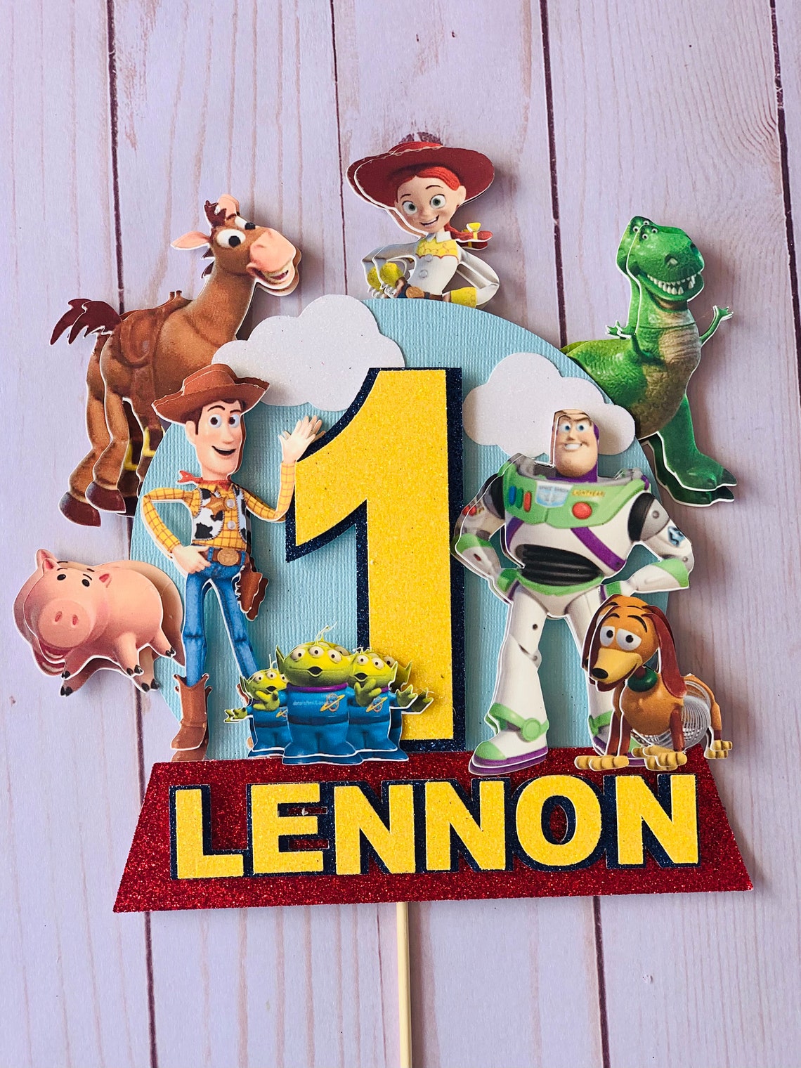 Toy Story Cake Topper/ Custom Cake Topper/ Tory Story Cupcake Etsy