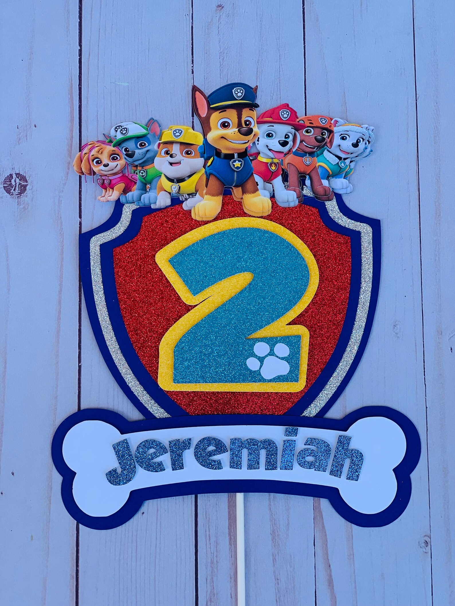 Paw Patrol Cake Topper/ Paw Patrol Cupcake Toppers/ Paw Patrol Etsy