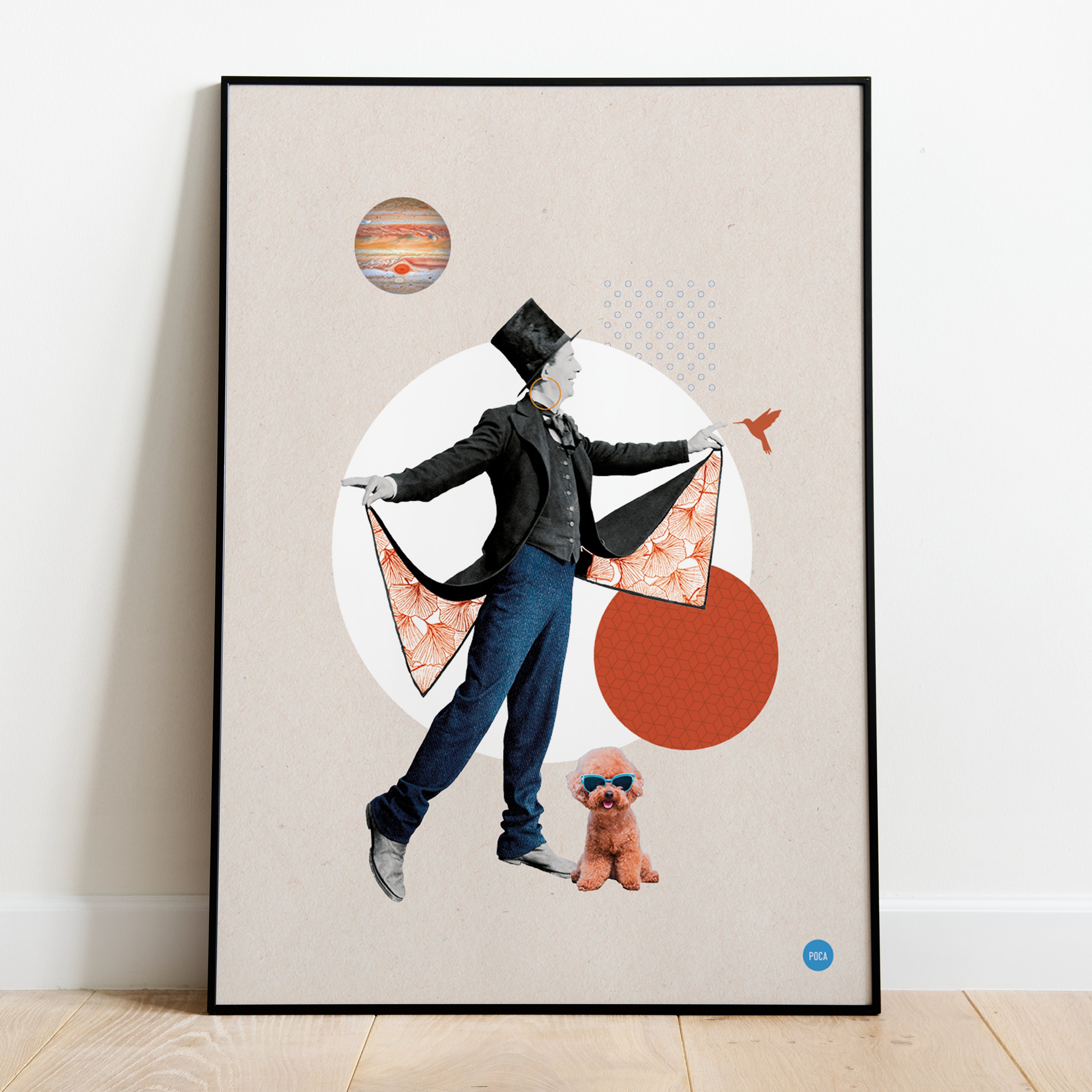 Affiche Reverence A3 - Collage Art Print Retro Vintage Surrealist Decorative Poster Mid Century