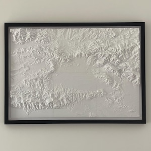 Carte topographique 3D Santa Monica, Californie