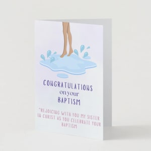 Félicitations pour votre baptême