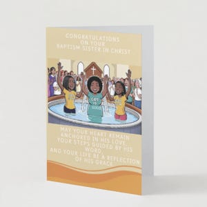 Félicitations pour votre baptême femme du Christ
