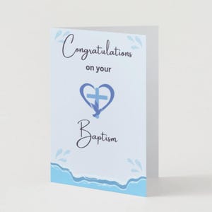 Félicitations pour votre baptême