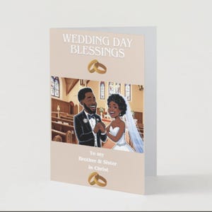 Bênçãos do dia do casamento cristão para meu irmão e irmã em Cristo