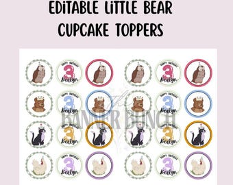 Little Bear Custom Cupcake Toppers