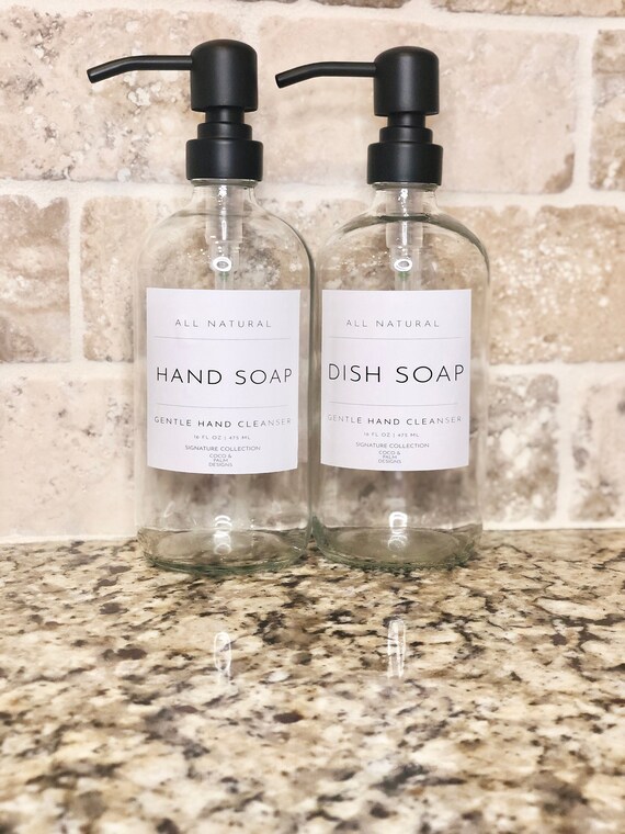 Soap Labels Soap Labels for Dispensers Waterproof Soap Etsy