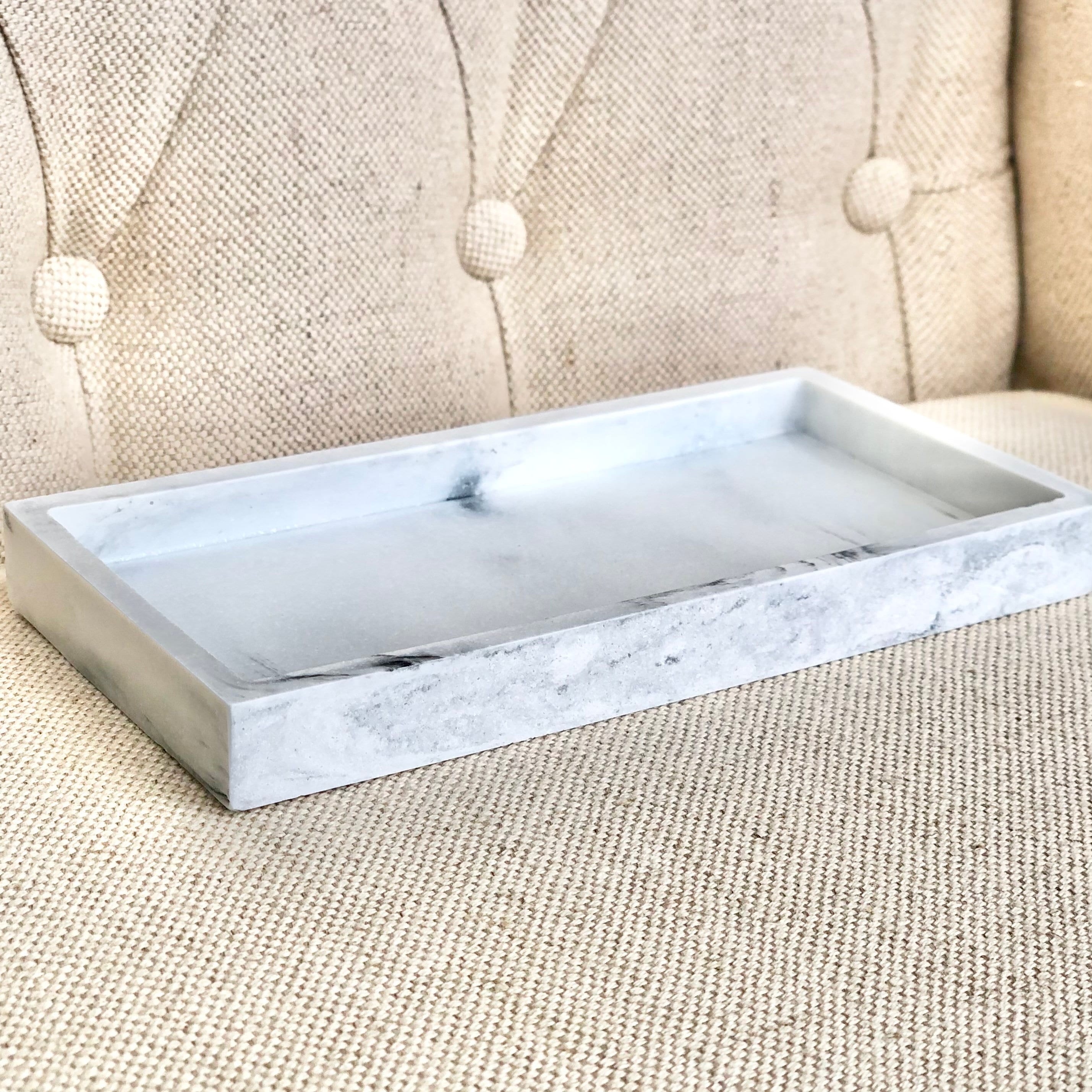 White Marble Vanity Tray Soap Tray Soap Bottle Tray Marble Etsy