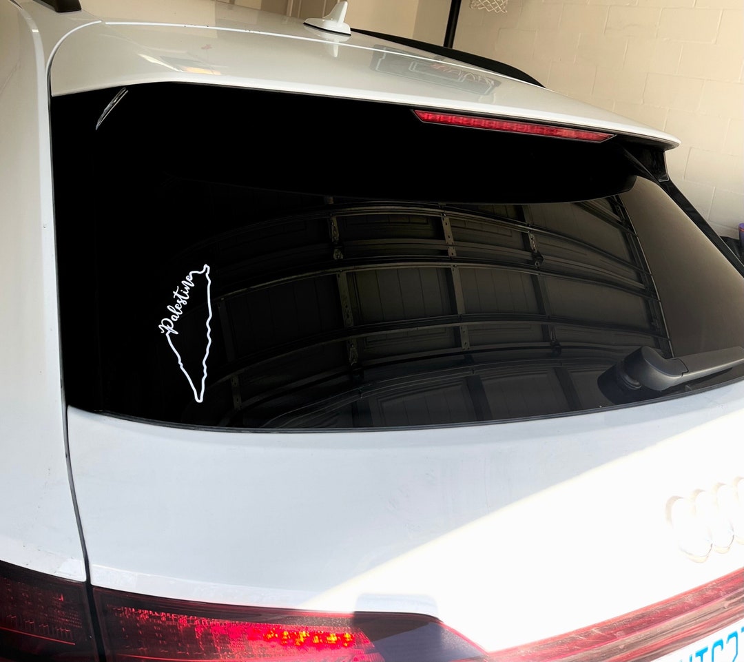 Palestine Car Sticker Palestine Car Decal Palestine Map Etsy