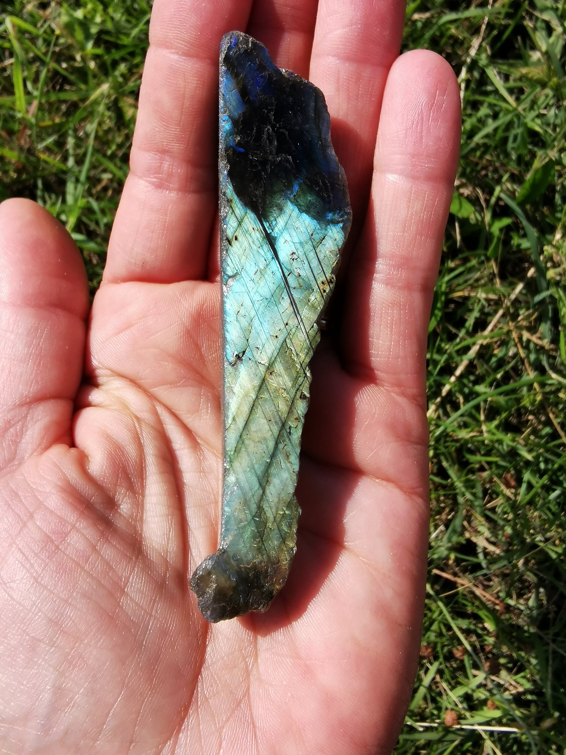 Plaquette Labradorite Polie sur Une Face