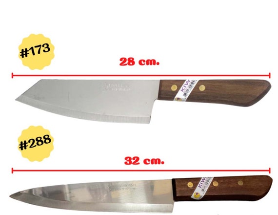 Kitchen Thai Knives Kiwi Brand set 7 pcs Stainless steel Wood Handle  Kitchen New