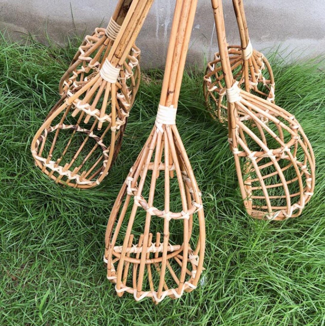 Handmade Rattan Fruits Basket, Fruit Picking Harvest Mango Fruit Gift