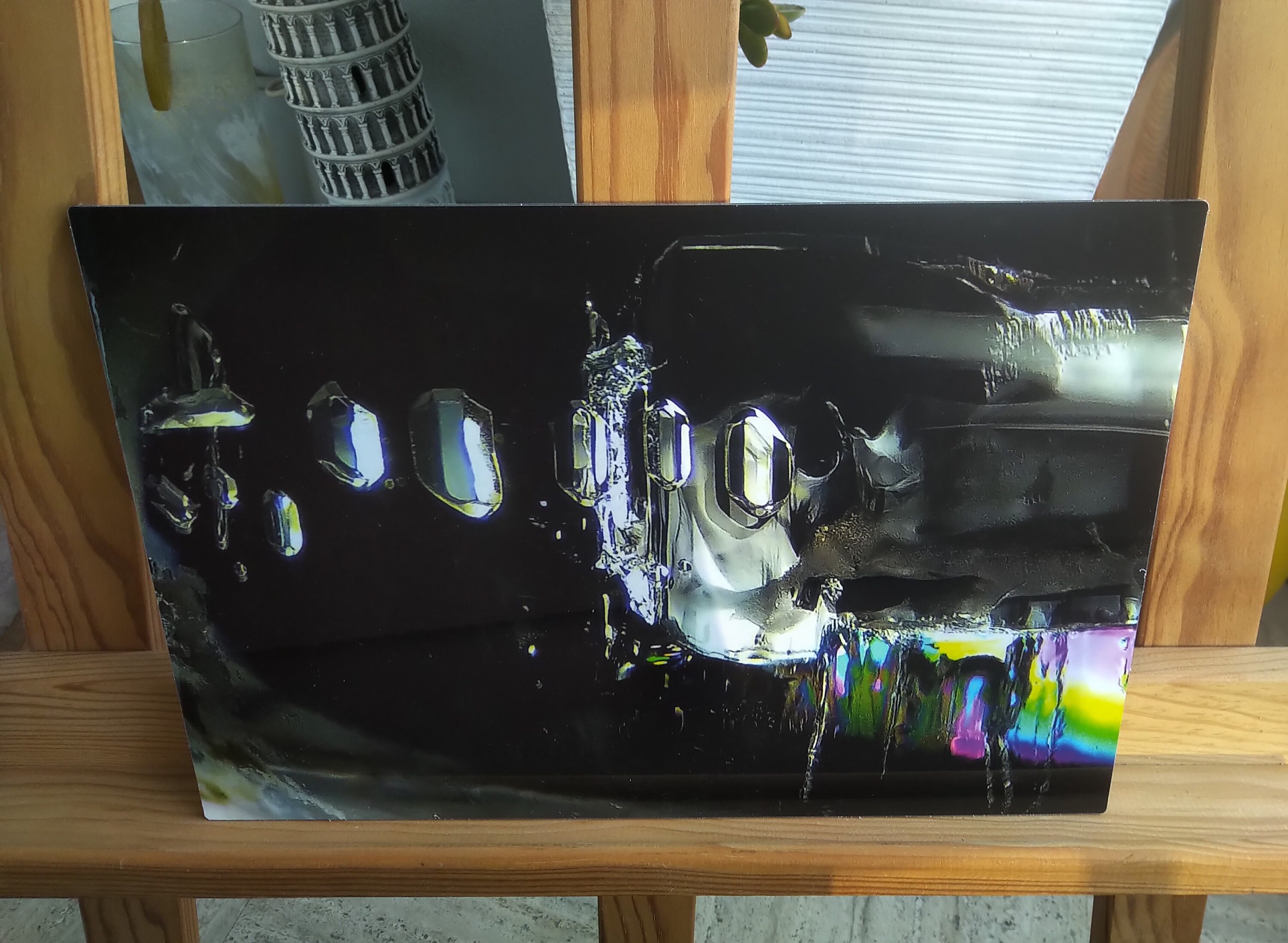 Fusée ~ Quartz ; Photomicrographie sur Aluminium