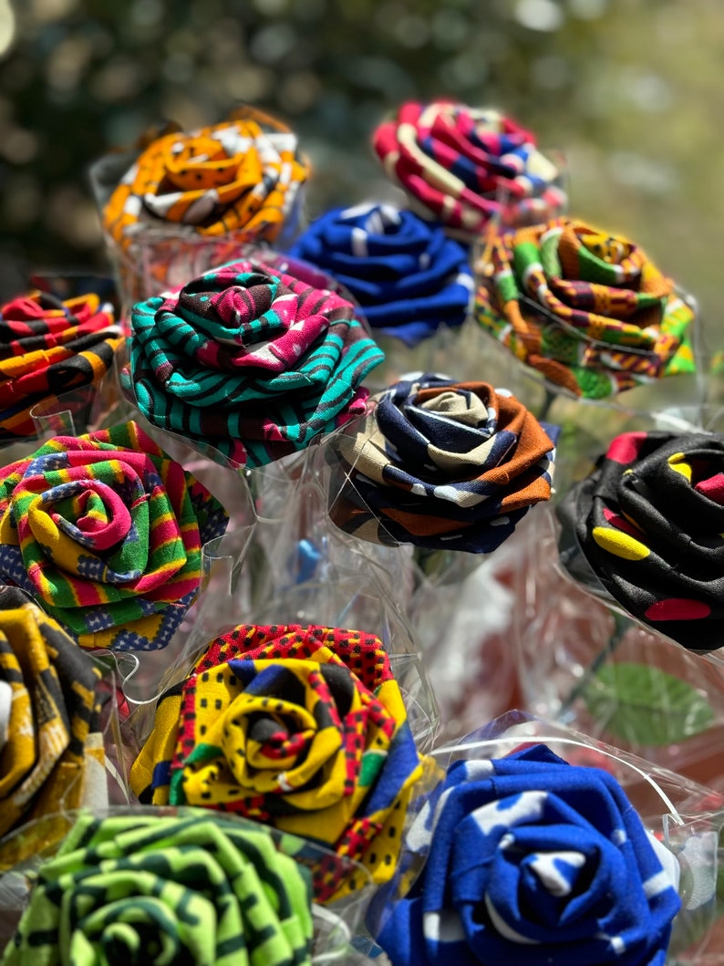 750 Assorted African Cloth Roses - Etsy
