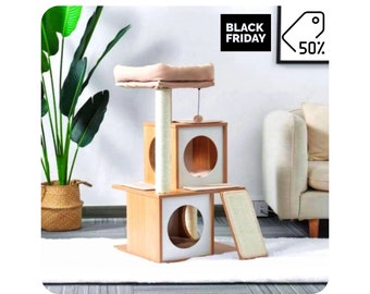 Arbre A Chat Naturel Etsy