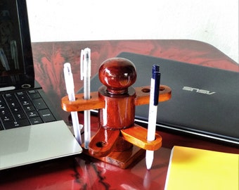 Wooden Pen / Pencil holder for table decor