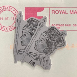 Sticker kroning koningin Elizabeth II, milieuvriendelijke sticker, dagboeksticker, sticker koninklijke familie
