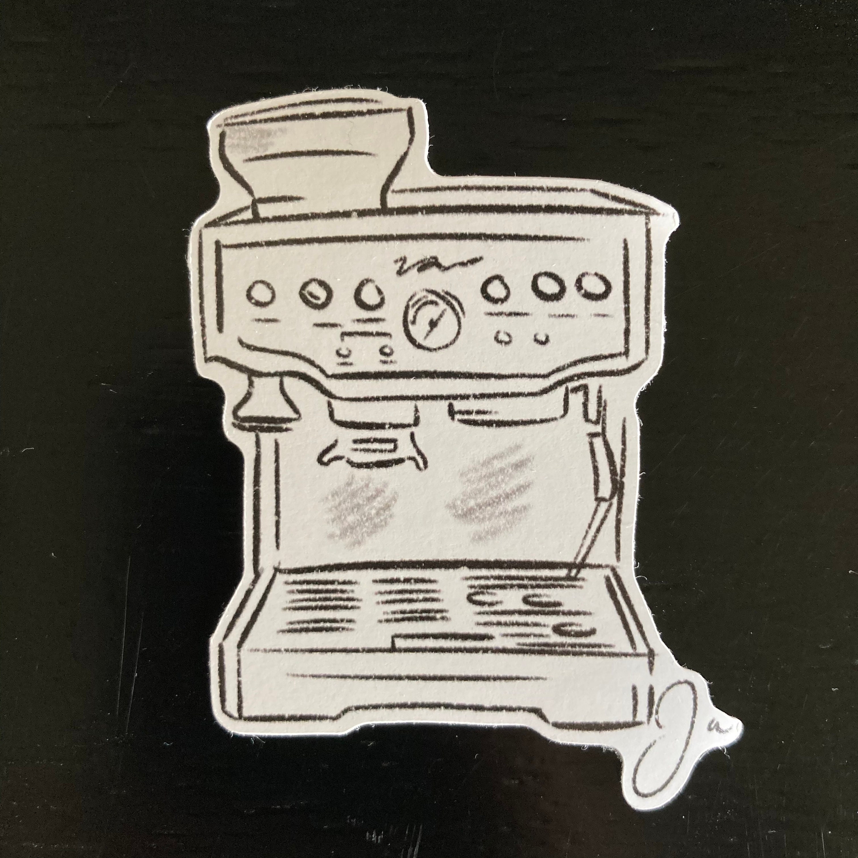 Espresso Machine Sticker Coffee Stickers Ecofriendly Etsy