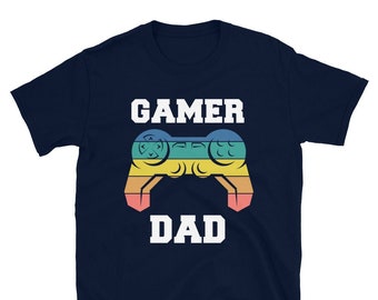 Gamer Dad Father's Day Gift Camiseta unisex de manga corta