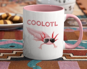 Axolotl Coolotl 11 oz. Taza de café de acento