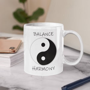 Balance and Harmony Yin Yang 11oz Coffee Mug