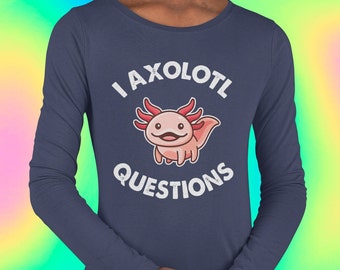 I Axolotl Questions Youth Long Sleeve Performance Tee
