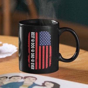 Best Dog Dad Ever 11 oz. Black Mug