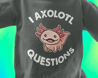 Camiseta infantil da pergunta I Axolotl