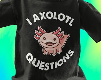 Camiseta infantil da pergunta I Axolotl
