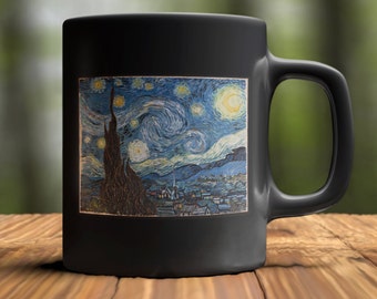 Starry Night Vincent Van Gogh 11oz Black Coffee Mug