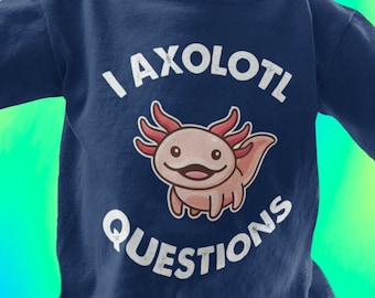 Camiseta infantil da pergunta I Axolotl