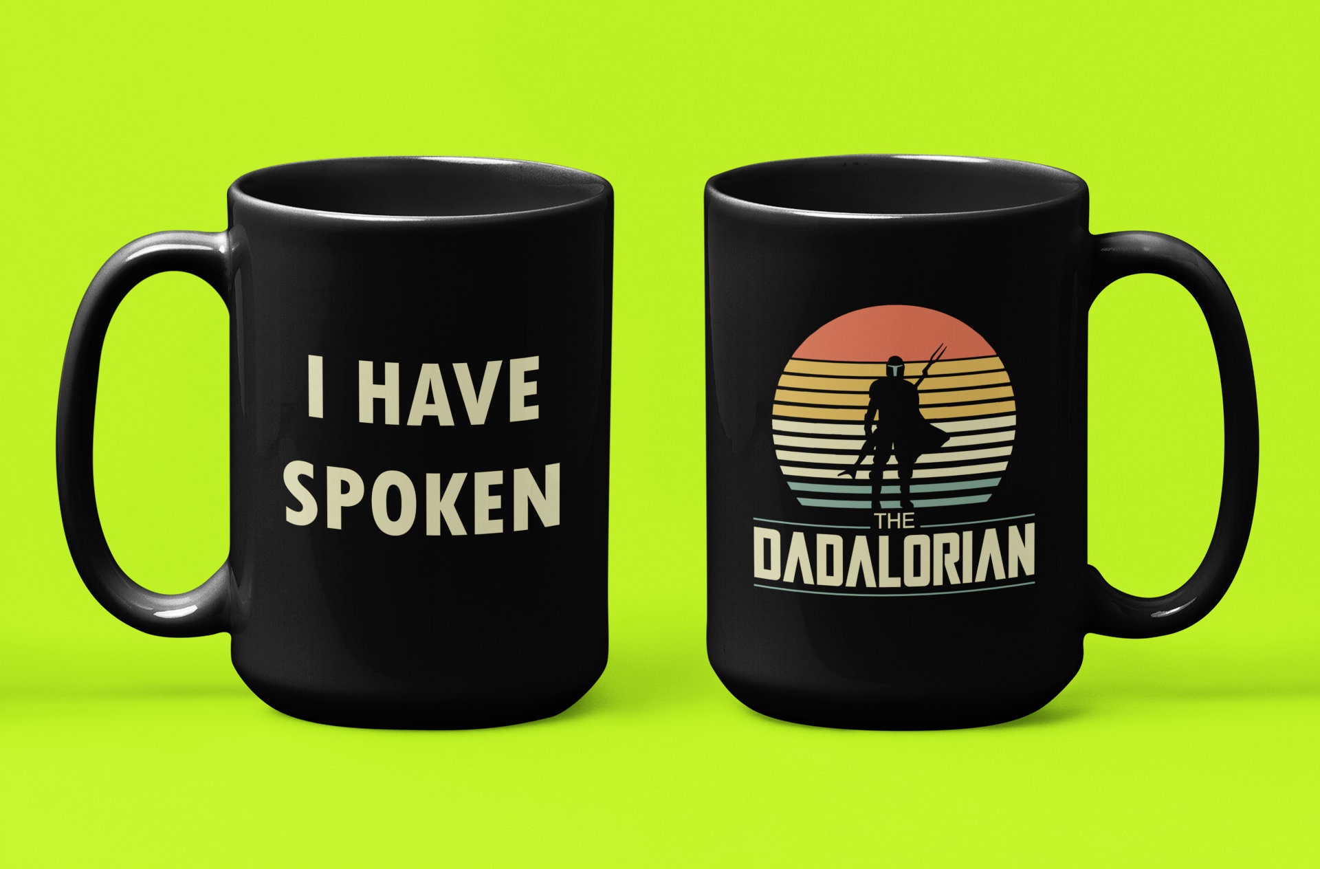 The Mandalorian Mug, The Child Grogu, Dadalorian, Father's Day Gift, Best  Gifts For Dad, Dad Mug, Cool Gifts for Men, Ceramic Coffee Mug - White (15