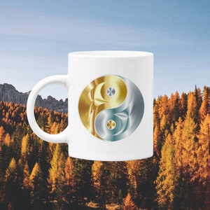 Yin Yang 11oz Coffee Mug | Yin Yang Tea Mug | Yoga Mug | Mindful Mug | Meditation Cup | Inspirational Mug | Spiritual Mug | Tea Cup