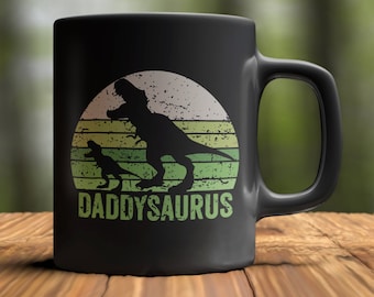 Daddysaurus 340 g svart kaffemugg