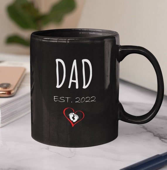 Dad Est. 2022 15 Oz. Black Coffee Mug - Etsy