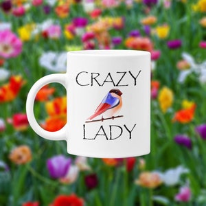 Crazy Bird Lady Coffee Mug. 11oz Premium Quality Funny Bird Lover Gift For Any Occasion