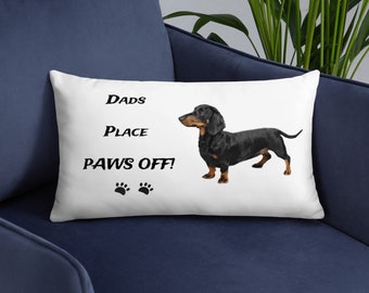 Dachshund Throw Cushion | Gifts For Her | Gifts For Him | Xmas Birthday | Dachshund Lovers | Brubonchi