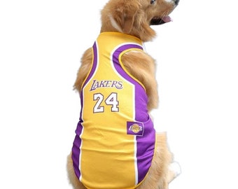 Maglia da basket per cani Lakers / Abbigliamento per gatti / Abbigliamento per cani /