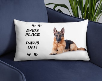 German Shepherd Throw Cushion | Gifts For Her | Gifts For Him | Xmas Birthday | German Shepherd Dog Lovers | Brubonchi