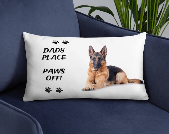 German Shepherd Throw Cushion | Gifts For Her | Gifts For Him | Xmas Birthday | German Shepherd Dog Lovers | Brubonchi