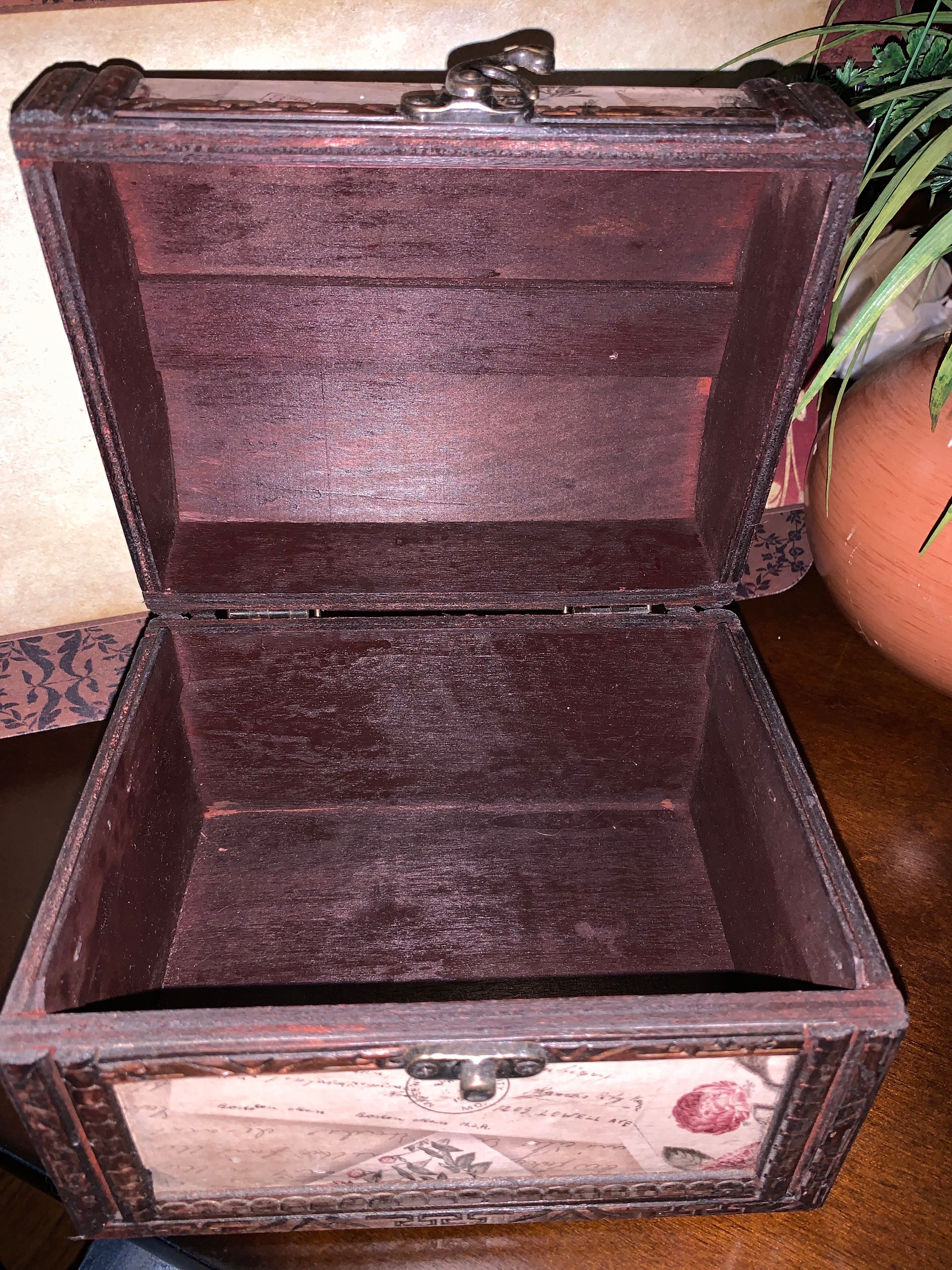 Hobby Lobby Rose Pattern Wooden Nesting Box Lot 5 Etsy